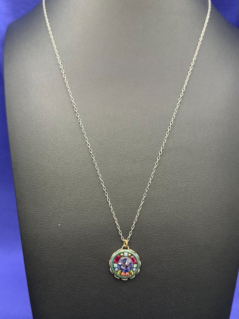 Firefly Swarovski Crystal Multiple Stone Pendant Necklace - Picture 8 of 15
